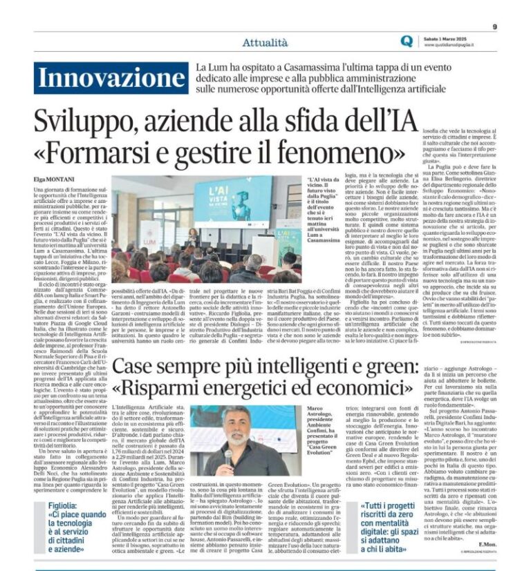 29 FEBBRAIO 2025: Qui quotidiano di Puglia