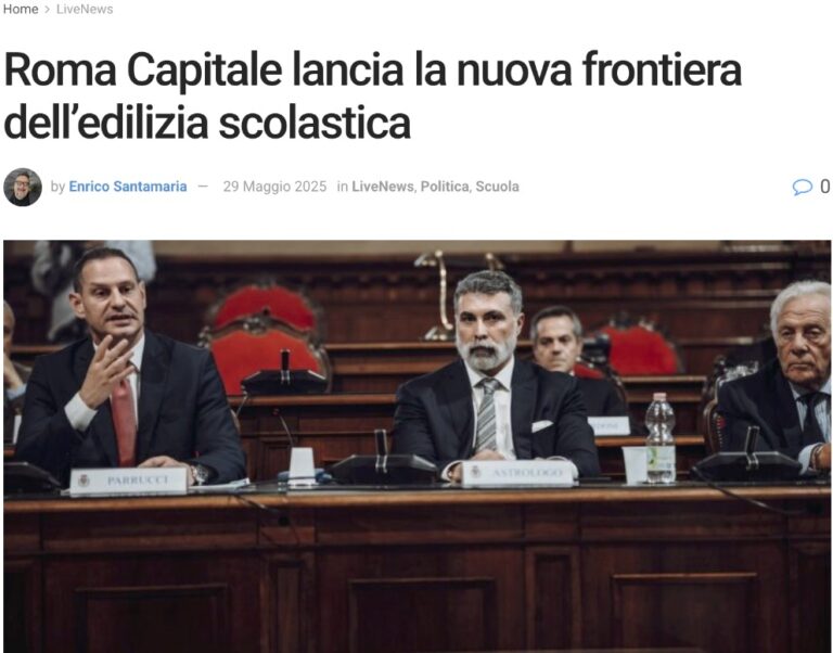 Su Livemag, la Notifica, Goldtv e Wn.com si parla del Progetto Green Evolution presentato il 26 maggio a Palazzo Valentini