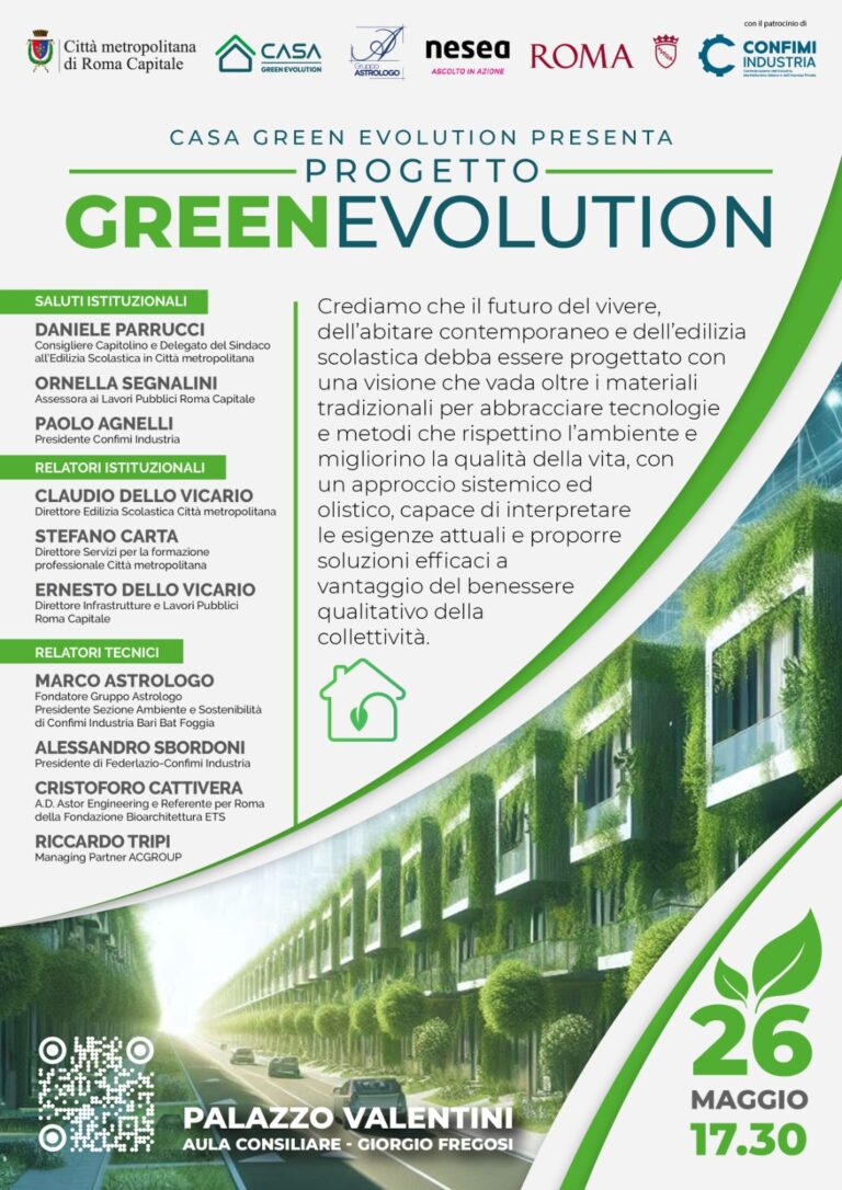 Casa Green Evolution presenta il progetto Green Evolution