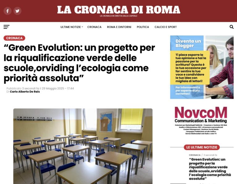 3 GIUGNO: Il progetto Casa Green Evolution continua a suscitare interesse.